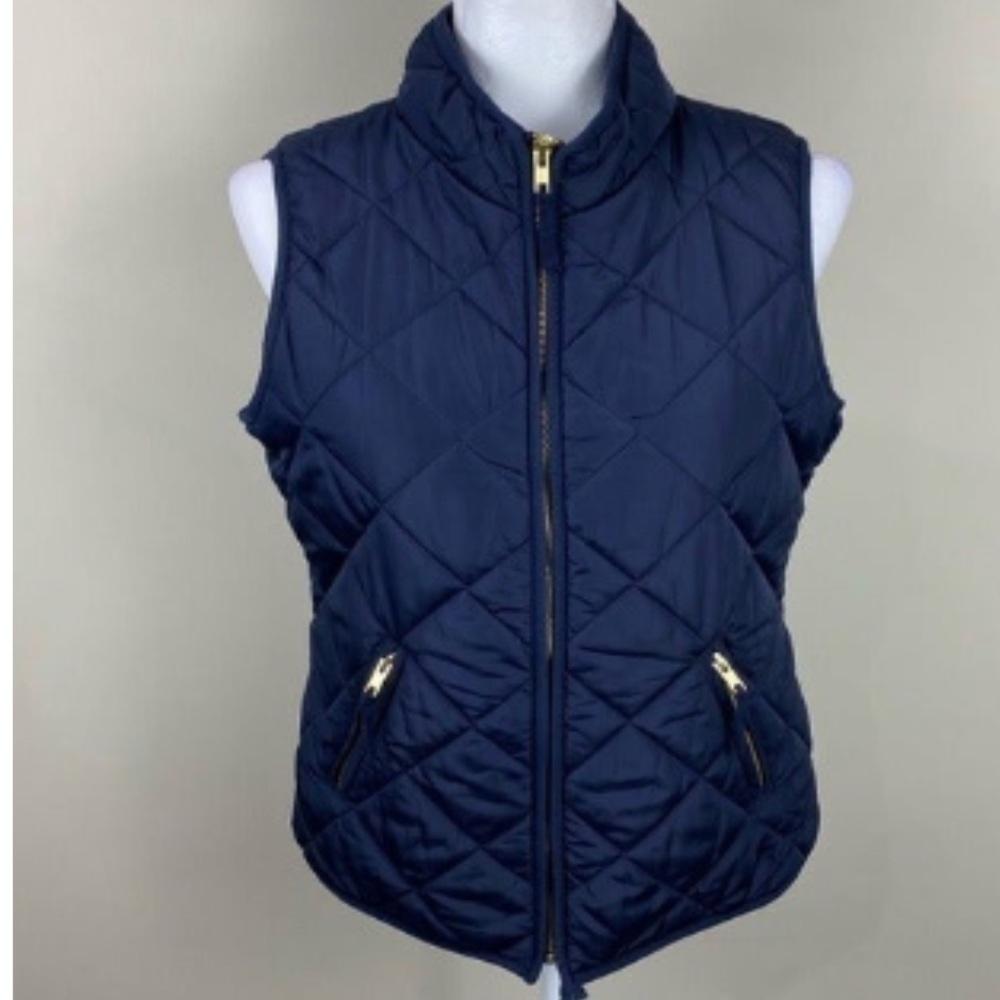 Classic elegant crown and ivy navy vest